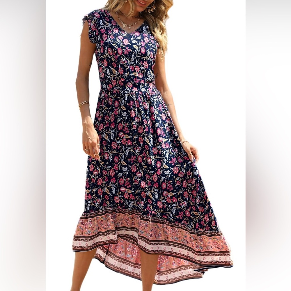 Pretty Garden Women’s Summer Floral Maxi Dress